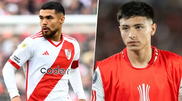 Paulo Díaz y Agustín Ruberto en River (Getty Images / Twitter)