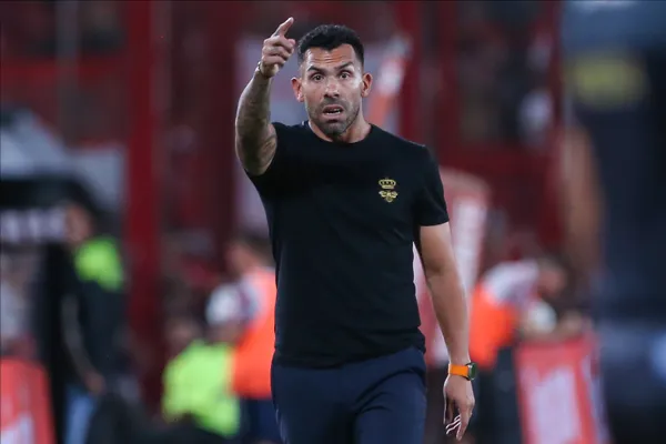 Carlos Tevez, en Independiente. (Getty)