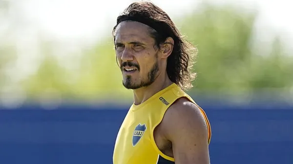 Cavani quiere jugar ante Cruzeiro. (Boca Oficial)