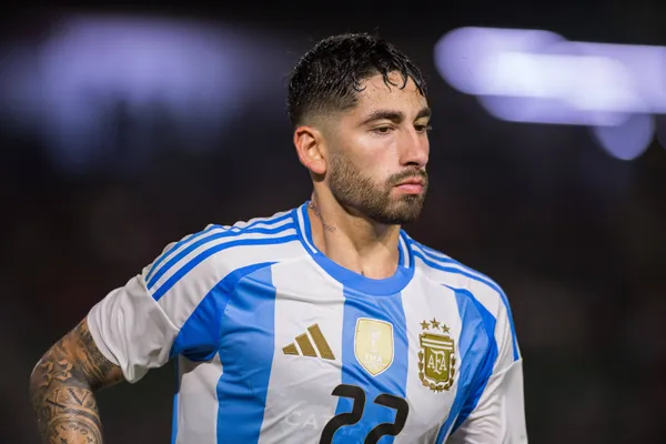 Varela, en la Selección Argentina Sub 23. (IMAGO)