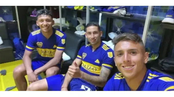Almendra y Medina, compañeros en Boca