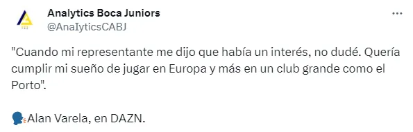 Alan Varela llegó al continente europeo y está feliz con su presente. (Captura)