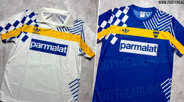 Las diferencias entre la camiseta original de Boca y la reedición.