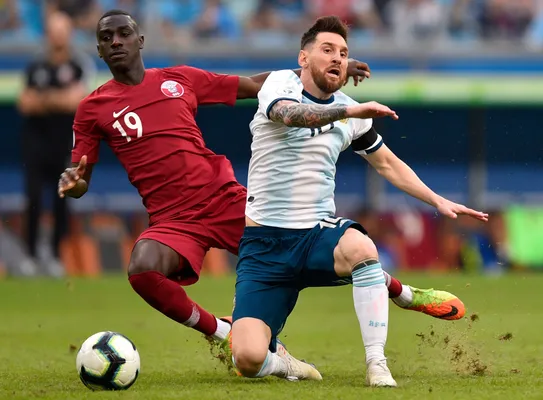 Qatar vs. Aregntina en la Copa América del 2019 (Getty Images)