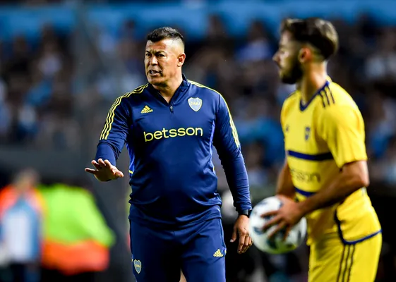 Jorge Almirón en la derrota de Boca contra Racing. (Getty)