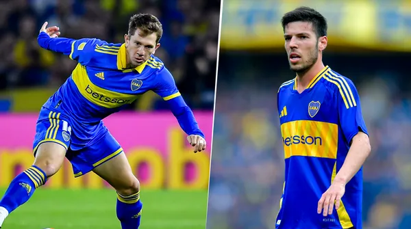 Rolón y Martegani, con chances de irse de Boca. (Getty)