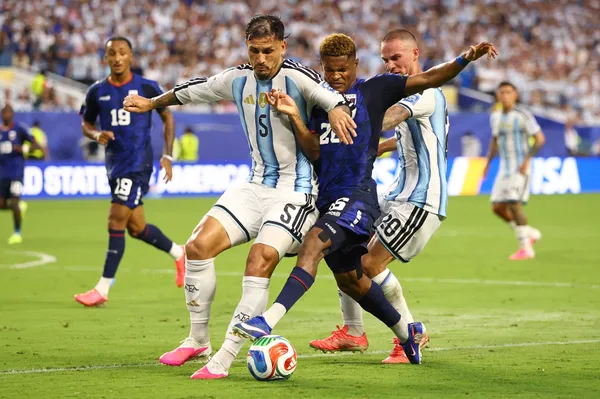 Paredes, en la Selección Argentina. (Getty)
