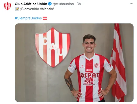 La bienvenida de Unión a Fascendini. (Captura)