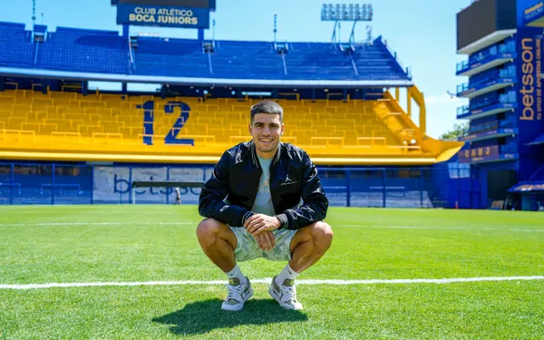 Alcaraz, de visita en La Bombonera