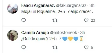 Los hinchas atentos al gol de Riquelme