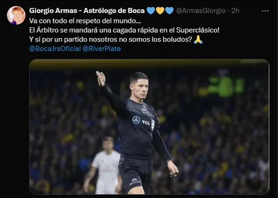 La fuerte predicción de Giorgio Armas. (Captura)