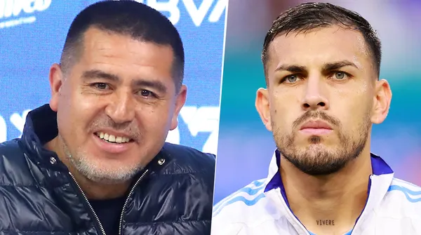 Juan Román Riquelme y Leandro Paredes