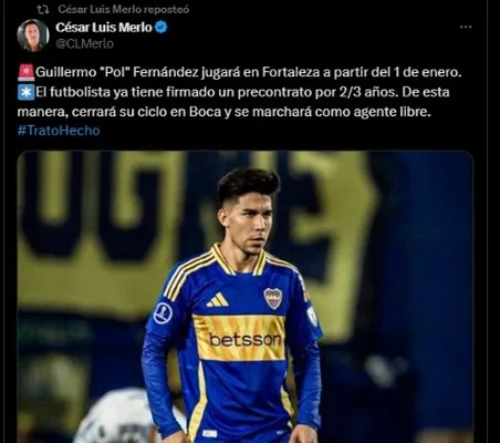 Captura: César Luis Merlo en "X"