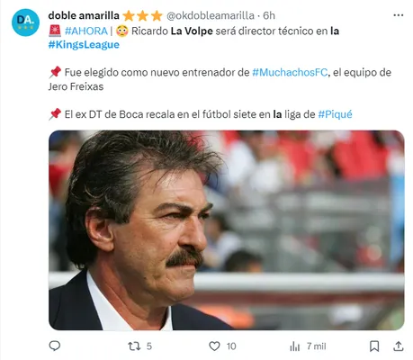 Ricardo La Volpe vuelve al ruedo.