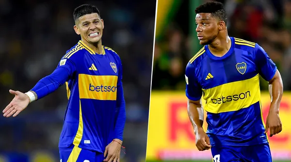 Marcos Rojo y Fabra en Boca (Getty Images)