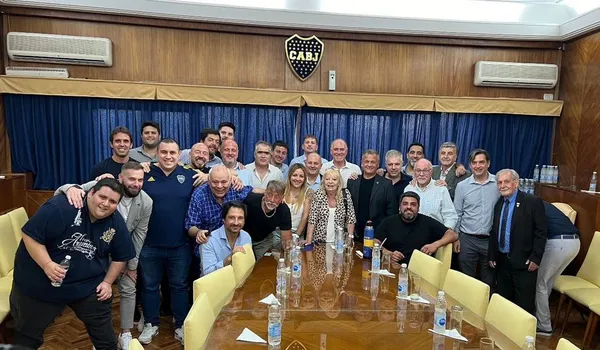 La nueva dirigencia de Boca.