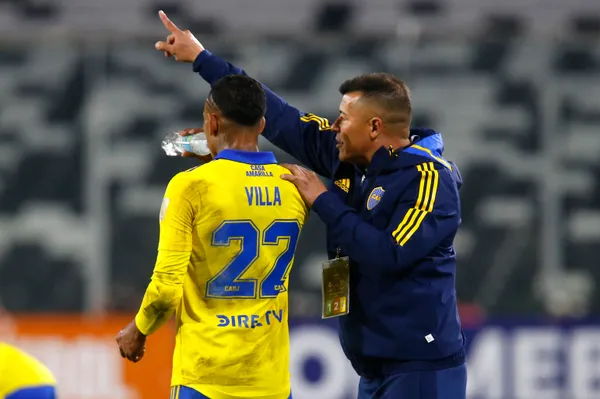 Almirón y Villa, en Boca. (IMAGO)