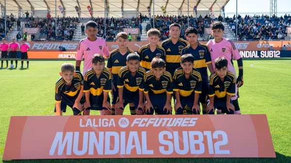 Los chicos de Boca que disputaron el Mundialito de Clubes Sub 12. (Mariano Murphy/Diario Olé)