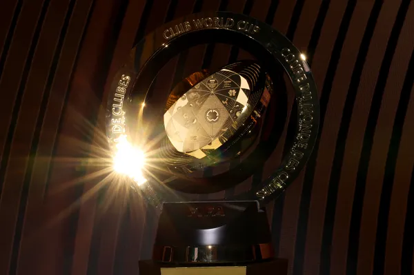 El trofeo del Mundial de Clubes que disputará Boca. (Getty)