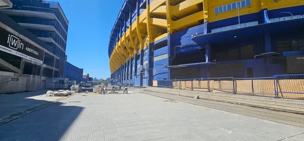 La construcción alrededor de la Bombonera. (Carlos Navarro)