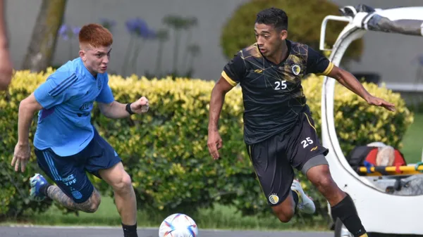 Barco, uno de los cinco juveniles que sumó minutos con la Selección Argentina Sub 23