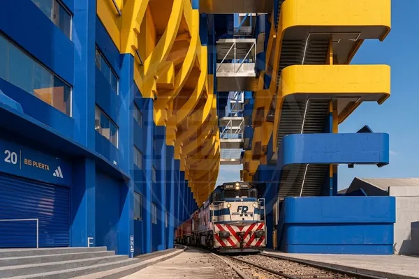 El tren pasará por abajo de la nueva estructura.