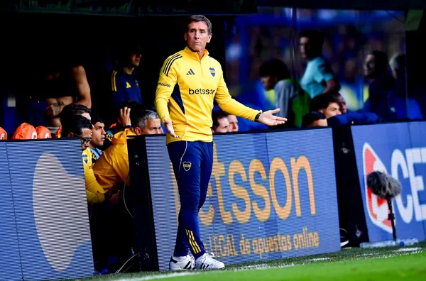 Úbeda y su continuidad en Boca. (Getty)