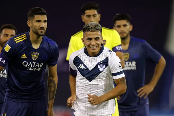 Almada, en el radar de Boca cuando jugaba en Vélez