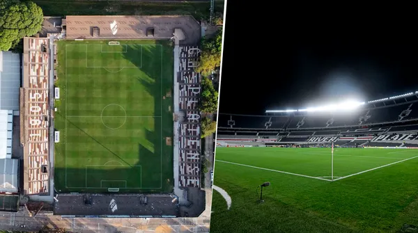 El estadio de Platense y de River. (Platense Oficial/Getty)