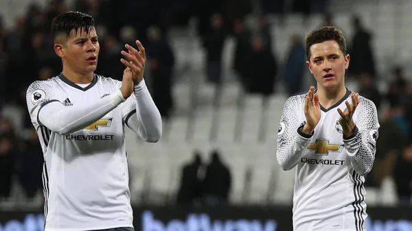 Rojo y Ander Herrera jugaron varios años juntos en el Manchester United. (Getty)