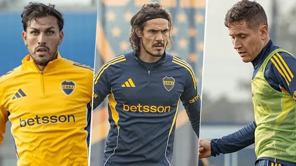 Russo tomó una decisión respecto a Paredes, Cavani y Herrera en Boca. (Boca Oficial)