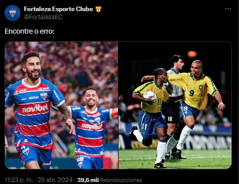 "Encuentre el error", la broma de los brasileños.