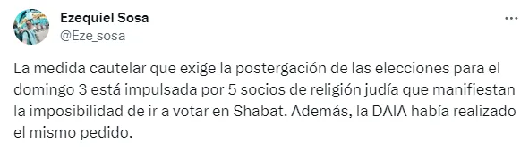 El motivo de la medida. (Captura)