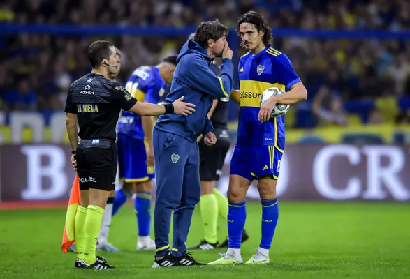 Cavani atravesó un gran momento en el ciclo de Diego Martínez en Boca. (Getty Images)