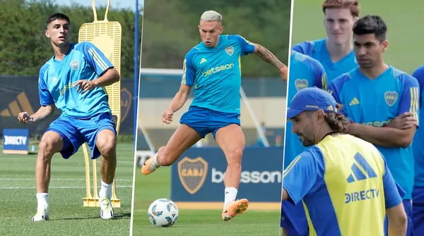 Bullaude, Briasco y Ramírez le llamaron la atención a Diego Martínez. (Boca oficial)