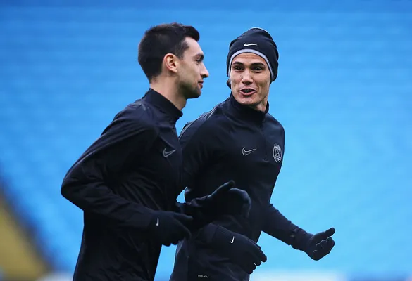 Pastore y Cavani en el PSG. (Getty)