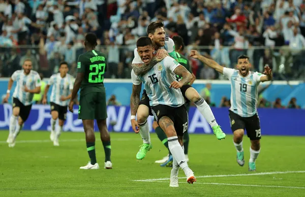 Messi y Rojo, juntos en la Selección Argentina. (Getty)