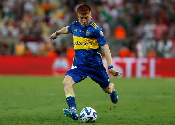 Valentín Barco en la final de la Copa Libertadores. (Getty)