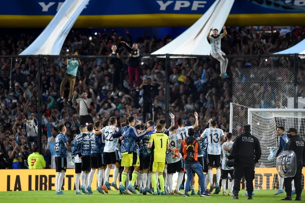 La fiesta de la Selección Argentina en La Bombonera (Getty)