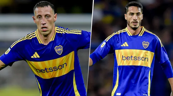 Cristian Lema y Nicolás Figal en Boca (Getty Images)