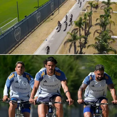 La competencia de Boca en el Predio de Ezeiza. 