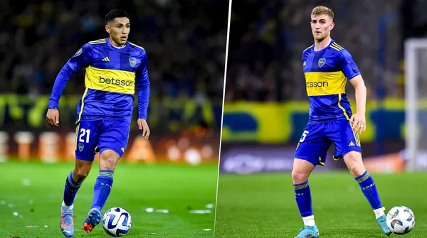 Las 2 jóvenes figuras de Boca. (Getty)