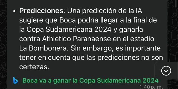 La respuesta de la IA.