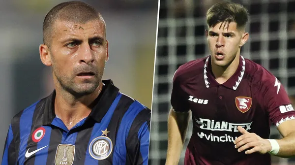 Walter Samuel y Marco Pellegrino (Getty Images)