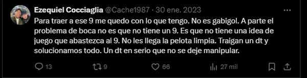 Las críticas a Merentiel en su llegada.