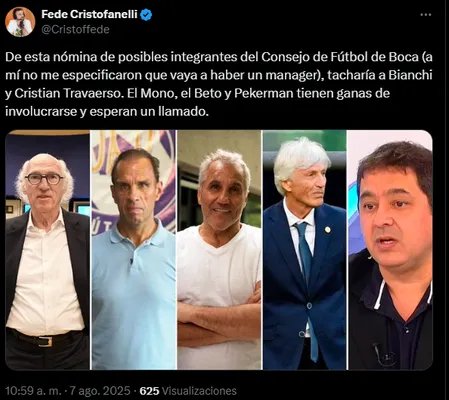 Pekerman quiere trabajar en Boca. (Captura)