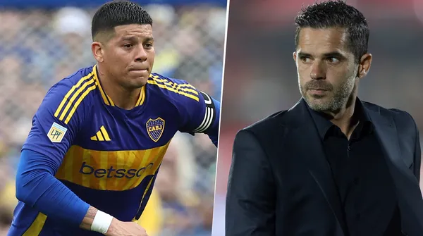 Fernando Gago y Marcos Rojo en Boca