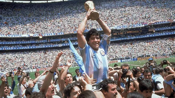 Maradona fue campeón del mundo en México 1986. (AP)