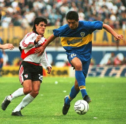 Riquelme eligió a El Burrito Ortega como el mejor jugador de River que le tocó enfrentar (Archivo)