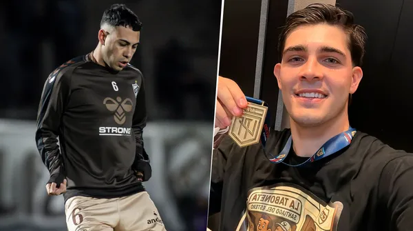 Salomón y Taborda, pueden ser claves para la negociación por Vázquez. (Platense/Instagram)
